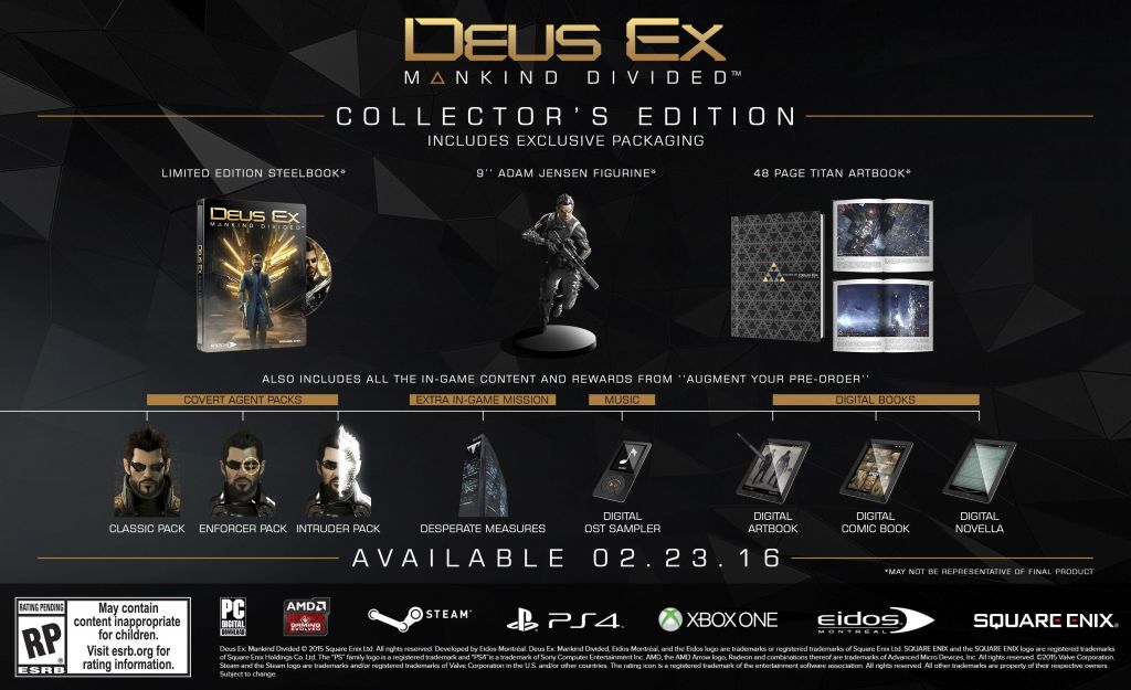Deus Ex Mankind Divided Collector's Edition