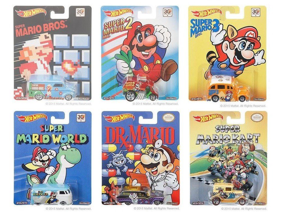 30th Anniversary Super Mario Bros Hot Wheels Collection