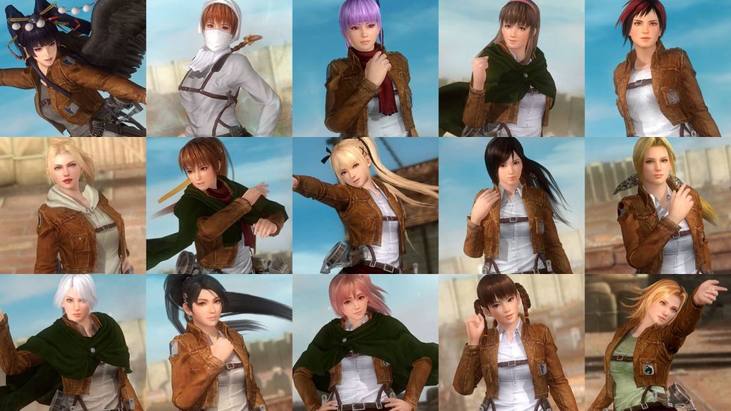 DOA5 Last Round Attack on Titan DLC 1