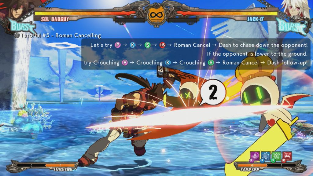 Guilty Gear Xrd -REVELATOR- Tutorial Mini-Game