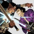 Travis Strikes Again Concept Art – Badman And Travis Clash